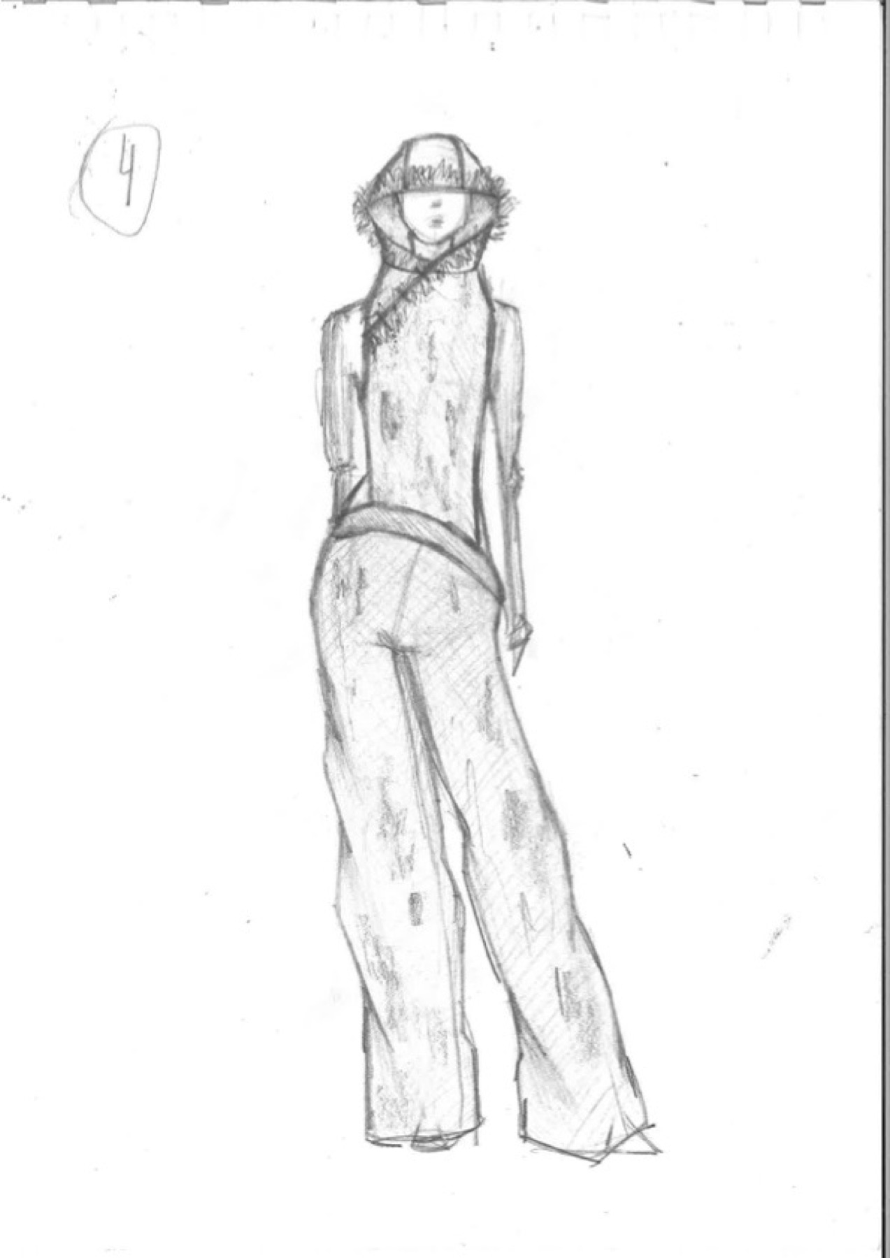 Final look sketch